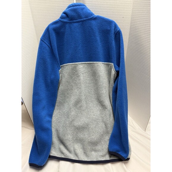 Eddie Bauer Youth Boys' Fleece 1/4 Zip Pullover Sz M 10/12 Blue /Gray - Picture 2 of 7